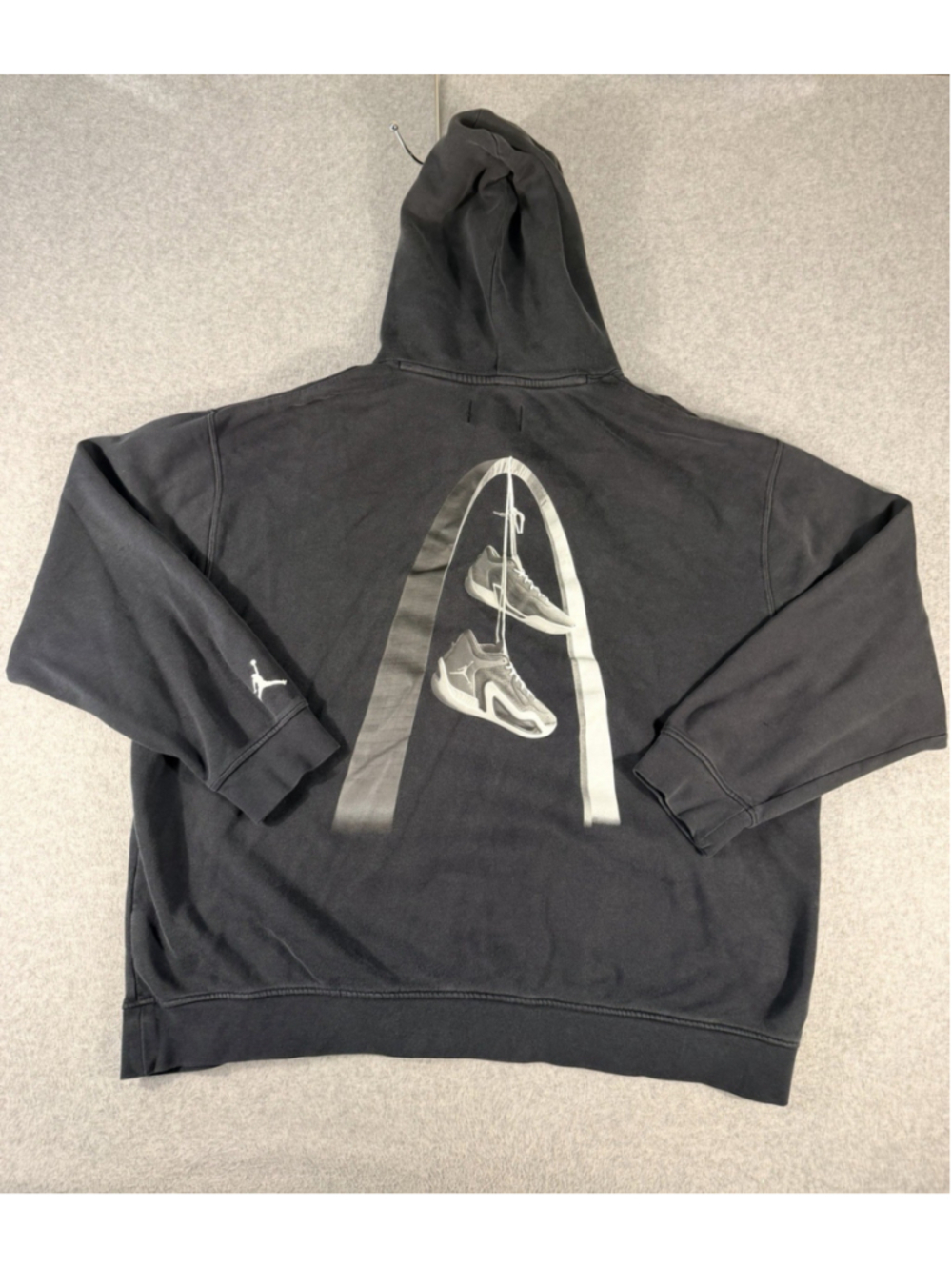 Jordan Jayson Tatum Arch Hoodie Mens XL Black Pullover Jumpman Basketball